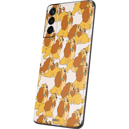 Disney Lady & The Tramp Lady Pattern Galaxy S21 Plus 5G Skin